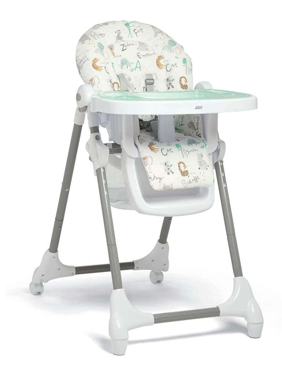 Mamas & Papas Snax Low Adjustable Highchair with Removable Tray – Animal Alphabet mamas & papas Mama's Joy