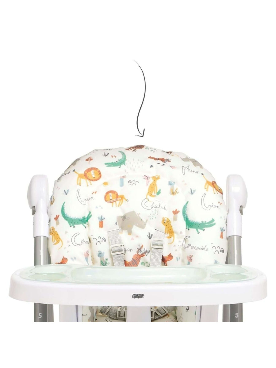Mamas & Papas Snax Low Adjustable Highchair with Removable Tray – Jungle Alphabet Mamas & Papas Mama's Joy