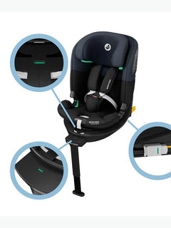 Maxi-Cosi Emerald 360 S Comfort Car Seat Carrier, i-Size, ISOFIX - Tonal Black Maxi-Cosi Mama's Joy