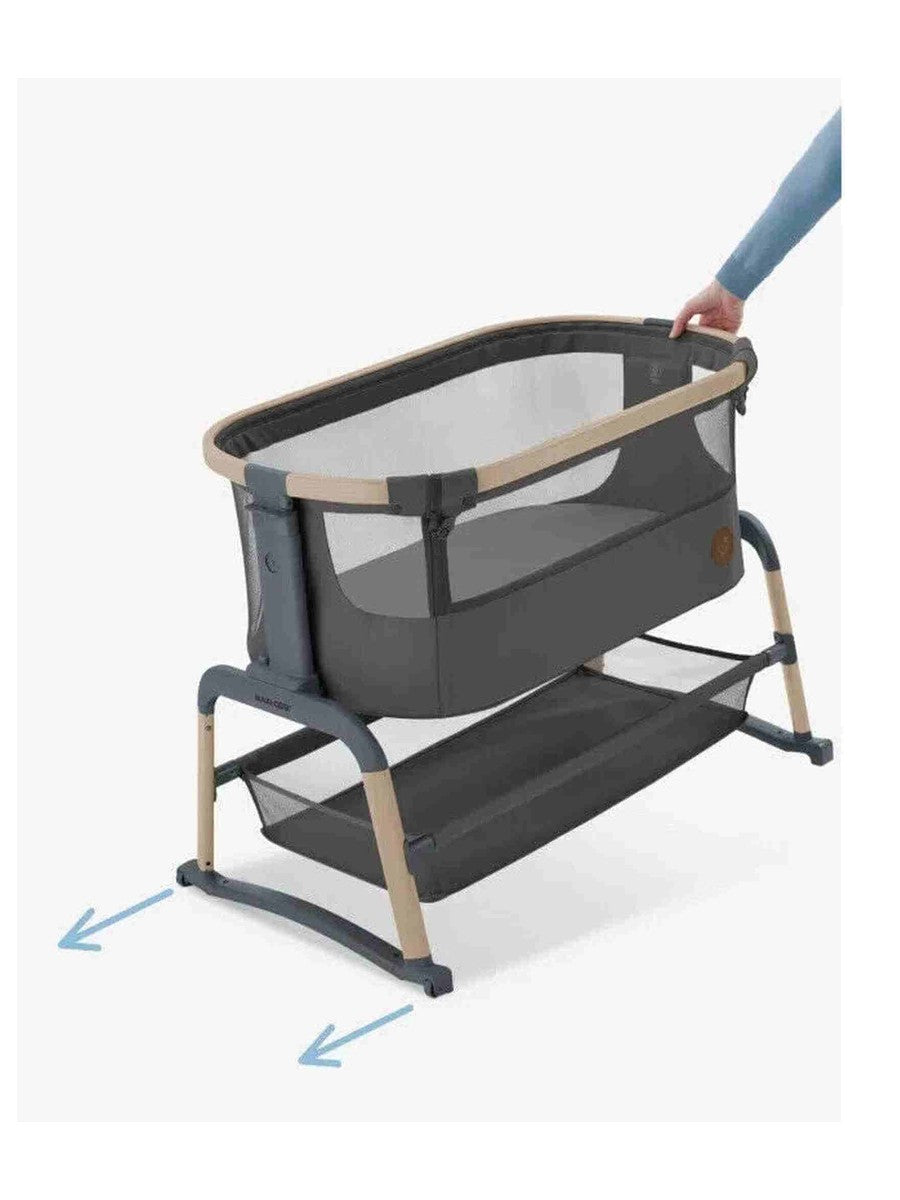 Maxi-Cosi Iora Air Bedside Crib, Cotbed Comfortable Co Sleeper - Beyond Graphite Maxi-Cosi Mama's Joy