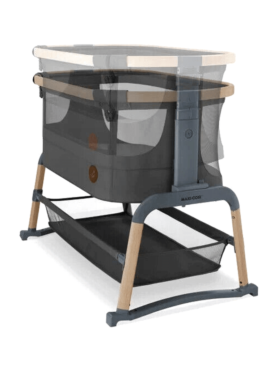 Maxi-Cosi Iora Air Bedside Crib, Cotbed Comfortable Co Sleeper - Beyond Graphite Maxi-Cosi Mama's Joy