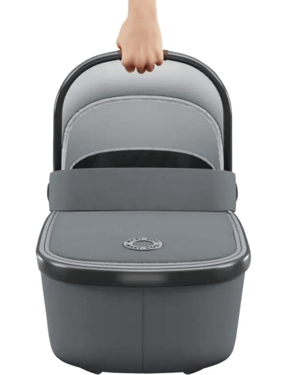 Maxi Cosi Oria Folding Baby Carrycot with Zippable Boot Cover - Essential Grey Maxi-Cosi Mama's Joy