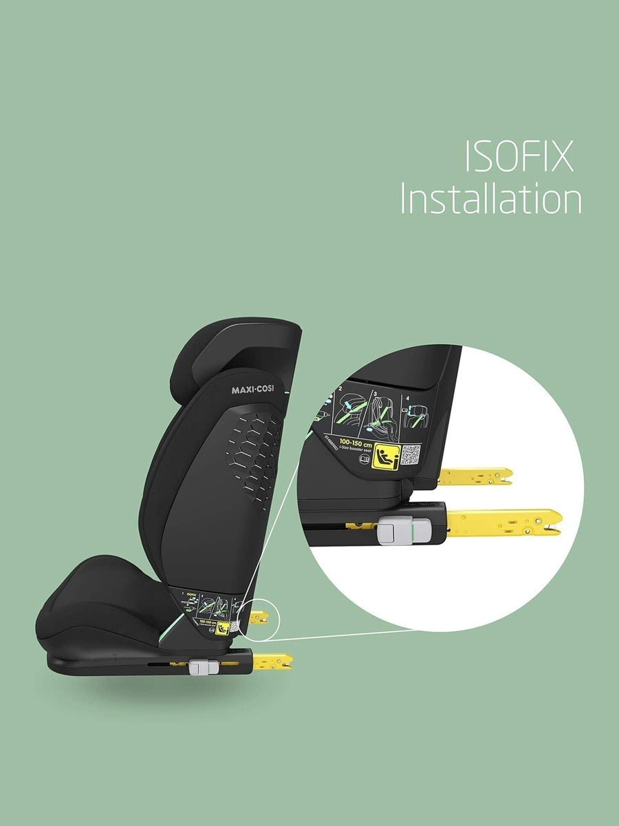 Maxi-Cosi RodiFix S Child Car Seat i-Size Safety ISOFIX, Group 2/3, Basic Black Maxi-Cosi Mama's Joy