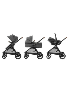 Maxi-Cosi Zelia S Trio 3-in-1 Baby Infant Travel System Foldable Pushchair Dark Grey Maxi-Cosi Mama's Joy