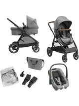 Maxi-Cosi Zelia S Trio 3-in-1 Baby Infant Travel System Foldable Pushchair Grey Maxi-Cosi Mama's Joy