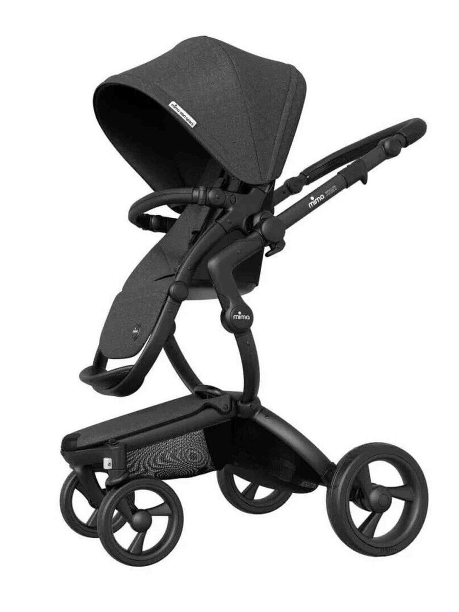 Mima Xari Sport Pushchair from Birth up to approx. 6 months up to 17kg, Charcoal Mimakids Mama's Joy