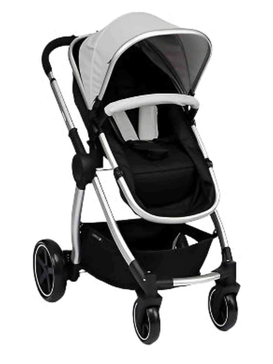 Mothercare 4-Wheel Journey Travel System - Silver/Brushed Chrome Mothercare Mama's Joy
