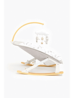 Mothercare Grey Cloud Wooden Baby Rocker Swing Suitable Approx. up to 9 months Mothercare Mama's Joy