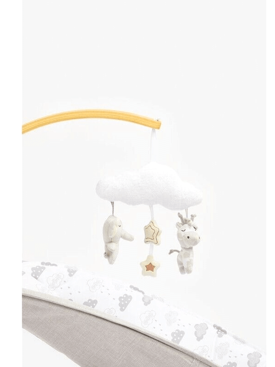 Mothercare Grey Cloud Wooden Baby Rocker Swing Suitable Approx. up to 9 months Mothercare Mama's Joy