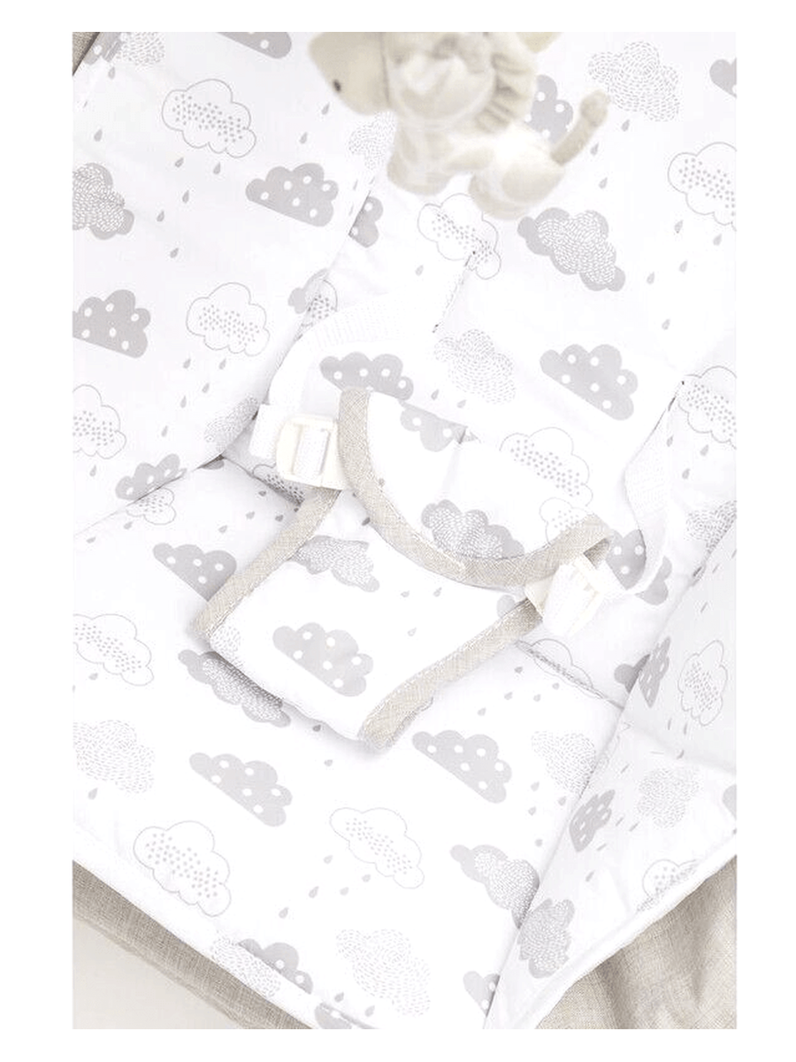 Mothercare Grey Cloud Wooden Baby Rocker Swing Suitable Approx. up to 9 months Mothercare Mama's Joy