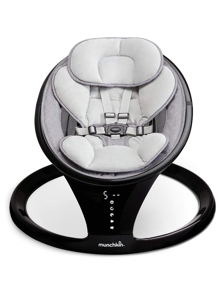 Munchkin Electric Baby Bouncer Chair Swing Rocker & Gentle Baby Bouncing Chair with Motion & Sounds - Black Munchkin Mama's Joy