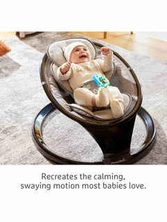 Munchkin Electric Baby Bouncer Chair Swing Rocker & Gentle Baby Bouncing Chair with Motion & Sounds - Black Munchkin Mama's Joy