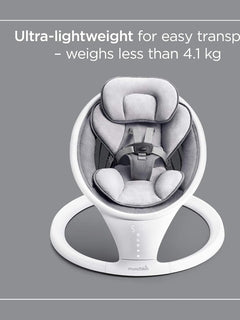Munchkin Electric Baby Bouncer Swing Chair - Bluetooth Enabled Baby Chair White Munchkin Mama's Joy