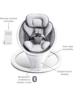 Munchkin Electric Baby Bouncer Swing Chair - Bluetooth Enabled Baby Chair White Munchkin Mama's Joy