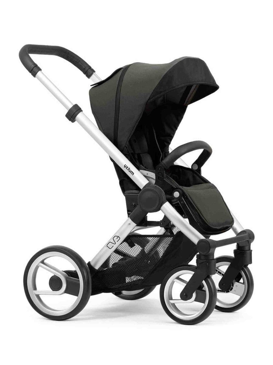 Mutsy Evo Bold Stroller Silver Chassis/ Black Seat Mutsy Mama's Joy