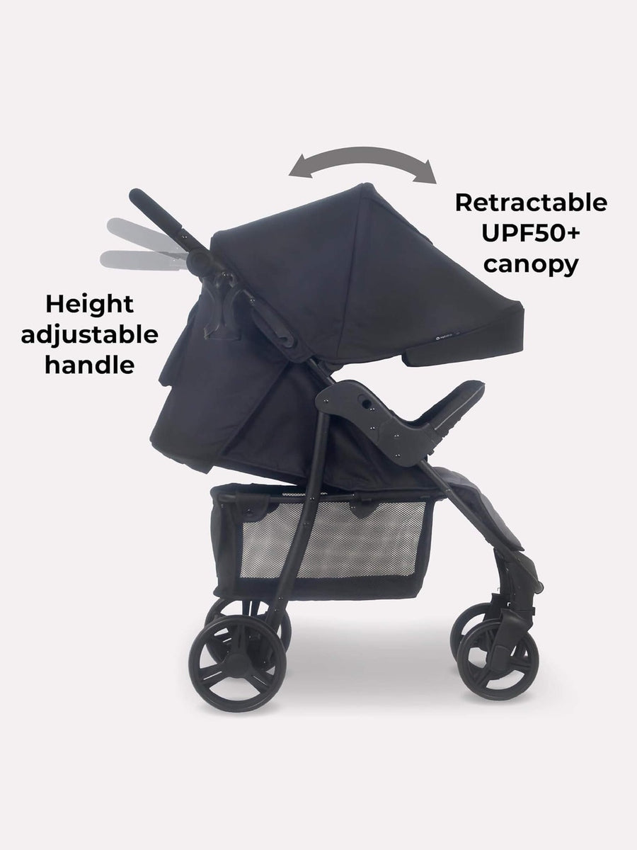 My Babiie MB30 Pushchair Stroller – from Birth to 4 Years 22kg Black & Grey My Babiie Mama's Joy