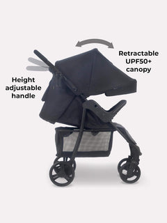 My Babiie MB30 Pushchair Stroller – from Birth to 4 Years 22kg Black & Grey My Babiie Mama's Joy