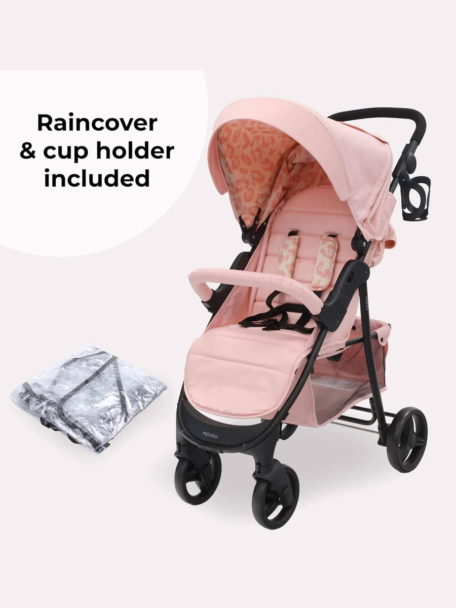 My Babiie MB30 Stroller - Pink Leopard My Babiie Mama's Joy