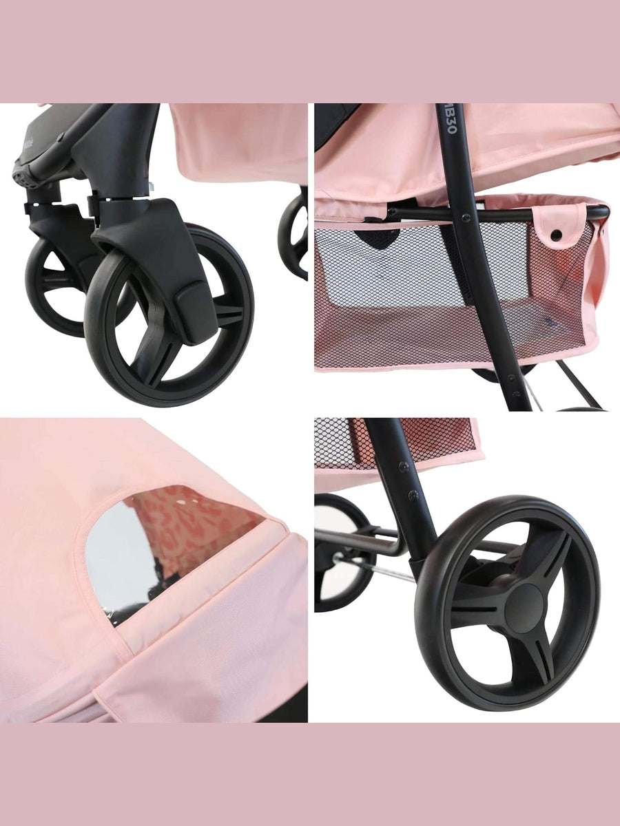 My Babiie MB30 Stroller - Pink Leopard My Babiie Mama's Joy