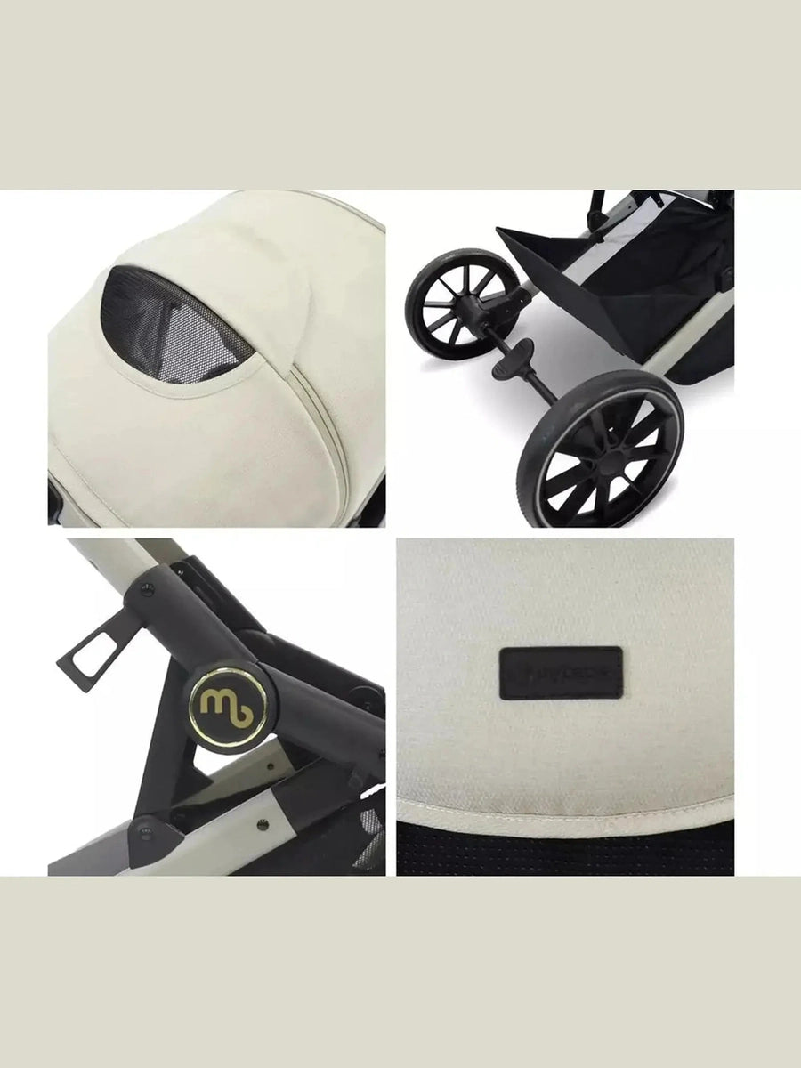 My Babiie MB33 Tandem Double Pushchair - Ivory My Babiie Mama's Joy