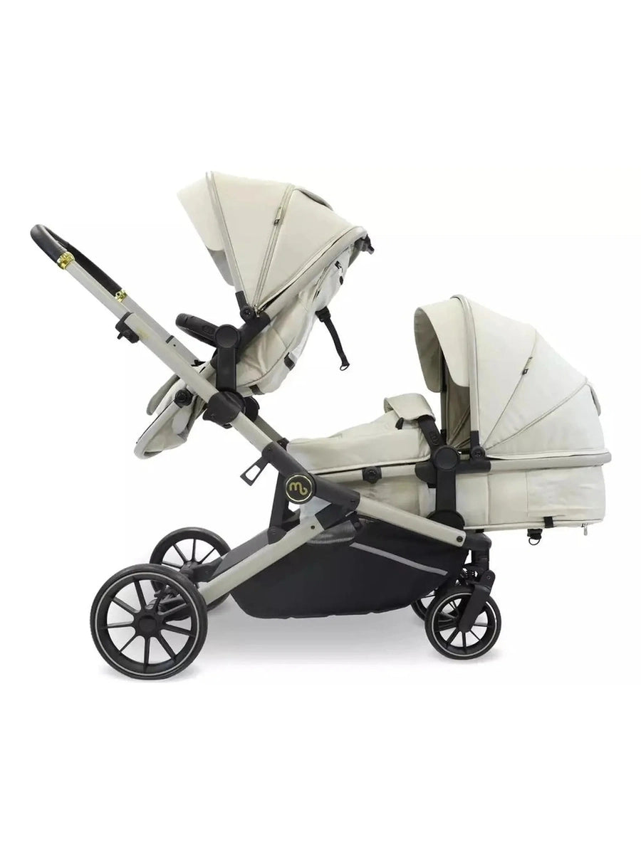 My Babiie MB33 Tandem Double Pushchair - Ivory My Babiie Mama's Joy