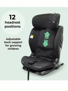 My Babiie MBCS123 i-Size 76-150cm Car Seat - Black MyBabiie Mama's Joy
