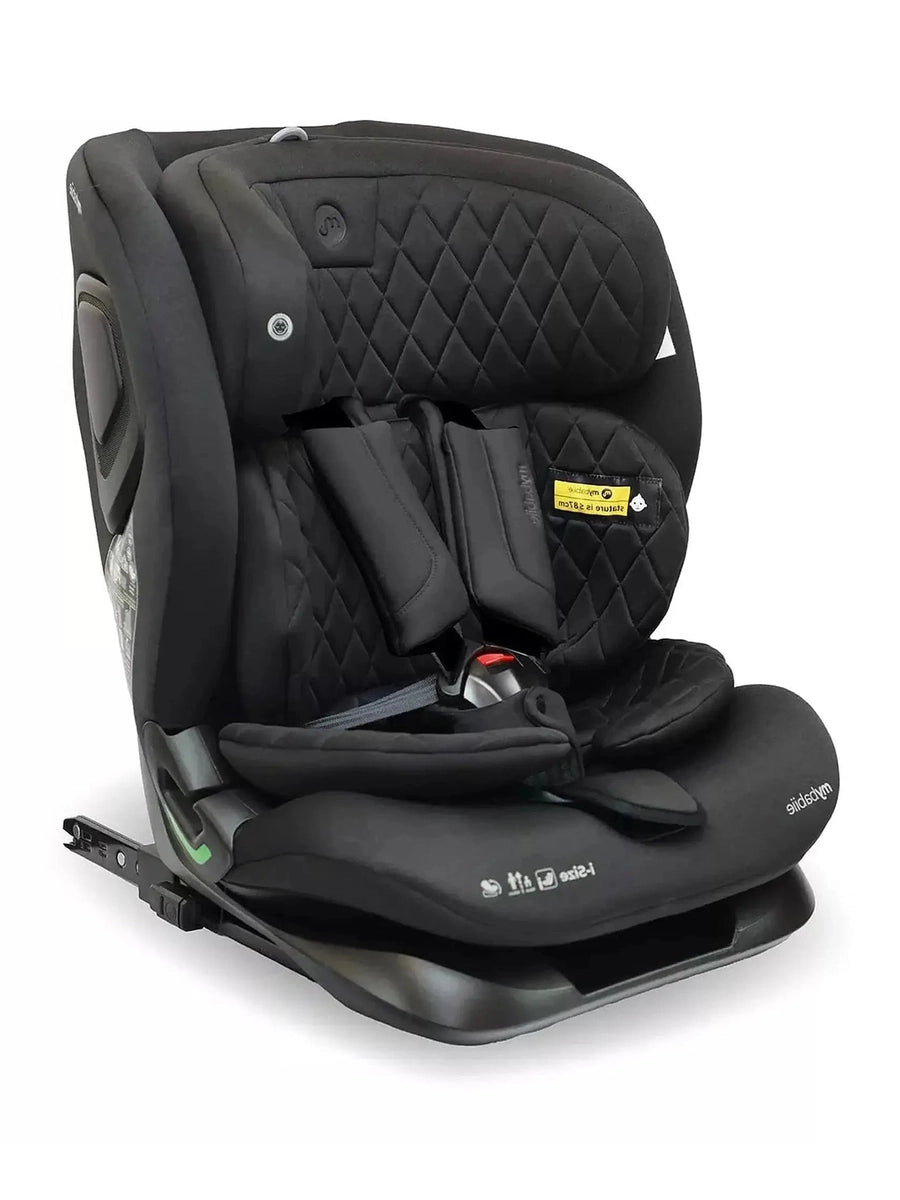 My Babiie MBCS123 i-Size 76-150cm Car Seat - Black MyBabiie Mama's Joy