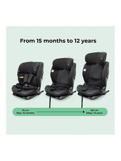 My Babiie MBCS123 i-Size 76-150cm Car Seat - Black MyBabiie Mama's Joy