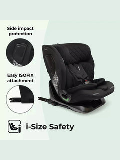 My Babiie MBCS123 i-Size 76-150cm Car Seat - Black MyBabiie Mama's Joy