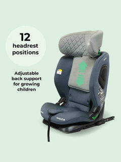 My Babiie MBCS123 i-Size 76-150cm Car Seat - Slate Blue/charcoal MyBabiie Mama's Joy