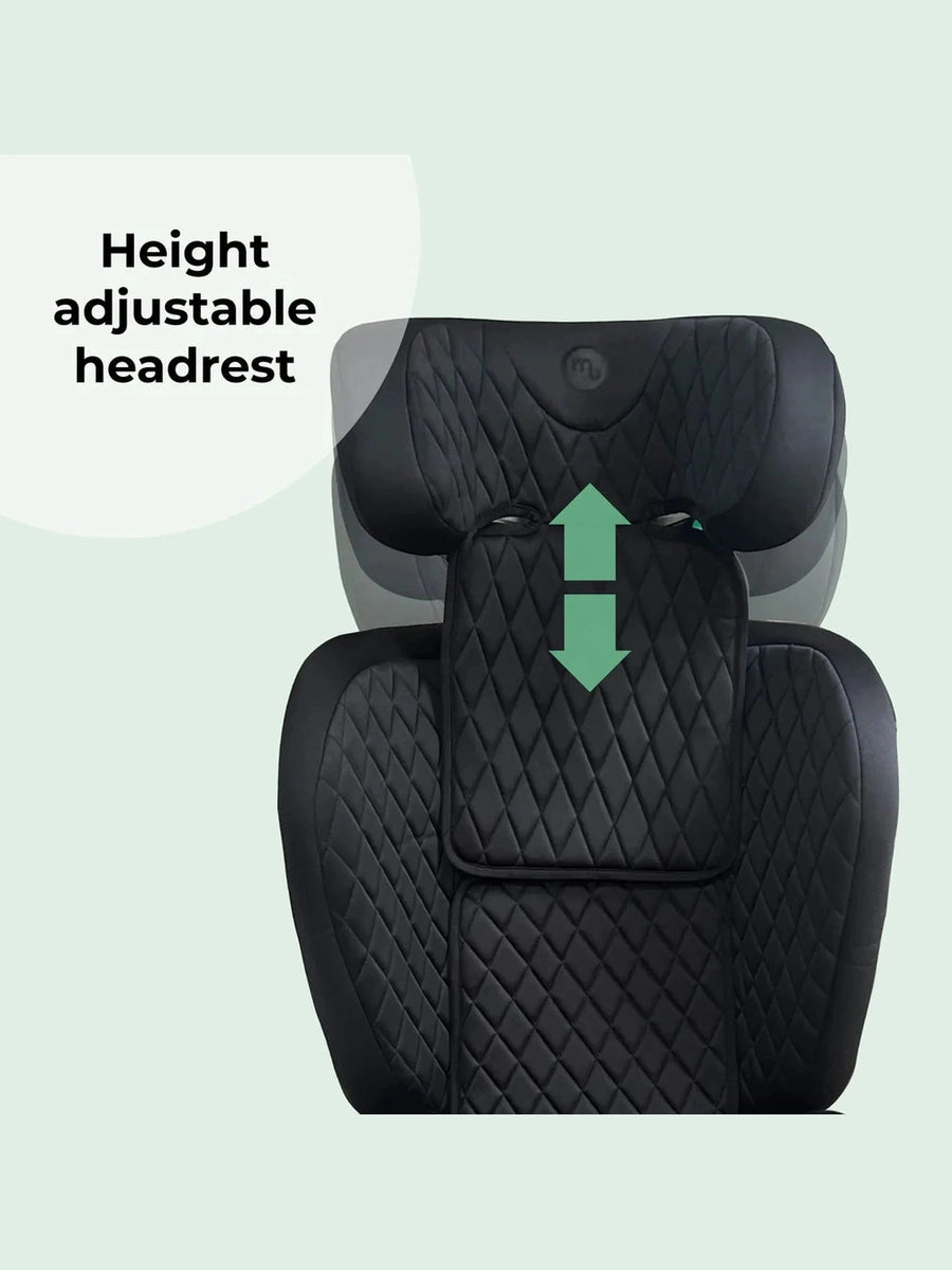 My Babiie MBCS23 High-Back Booster Lite R129 Car Seat – Quilted Black My Babiie Mama's Joy