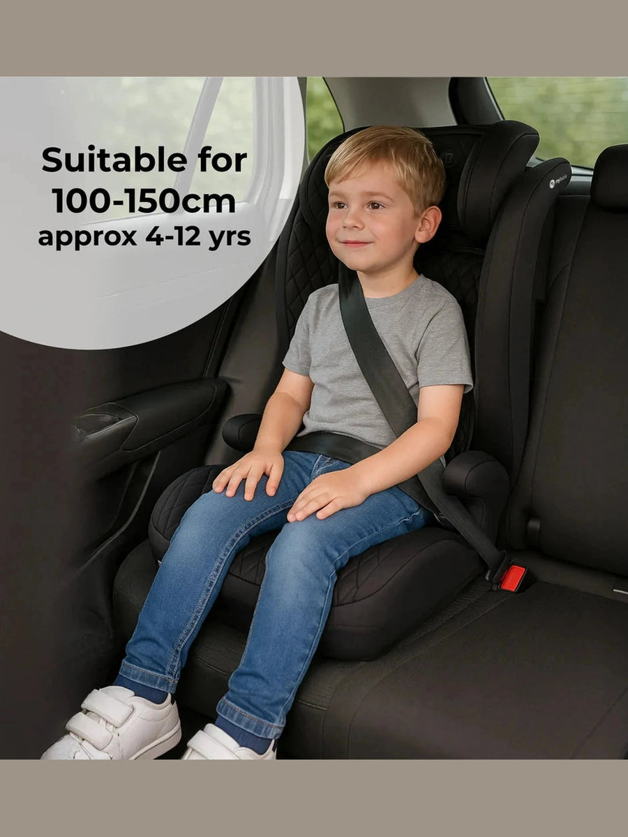 My Babiie MBCS23 High-Back Booster Lite R129 Car Seat – Quilted Black My Babiie Mama's Joy