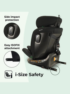 My Babiie MBCSSPINTT i-Size 40-150cm Spin Car Seat - Black Melange My Babiie Mama's Joy