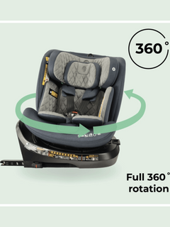 My Babiie MBCSSPINTTCH i-Size 40-150cm Top Tether Spin Car Seat Slate Blue My Babiie Mama's Joy