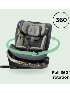 My Babiie MBCSSPINTTCH i-Size 40-150cm Top Tether Spin Car Seat Slate Blue My Babiie Mama's Joy