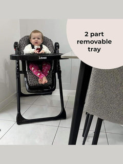 My Babiie MBHC8 Premium Highchair Adjustable 3 Recline Positions 6 Height Black MyBabiie Mama's Joy