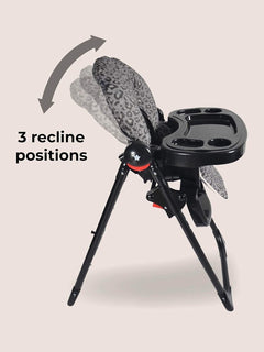 My Babiie MBHC8 Premium Highchair Adjustable 3 Recline Positions 6 Height Black MyBabiie Mama's Joy