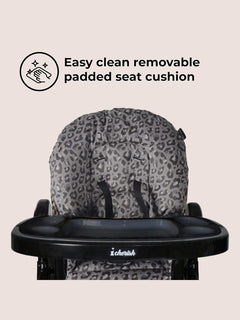 My Babiie MBHC8 Premium Highchair Adjustable 3 Recline Positions 6 Height Black MyBabiie Mama's Joy