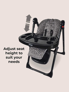 My Babiie MBHC8 Premium Highchair Adjustable 3 Recline Positions 6 Height Black MyBabiie Mama's Joy