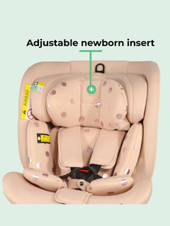 My Babiie Spin i-Size Car Seat - Pink Polka MBCSSPINSFPP My Babiie Mama's Joy