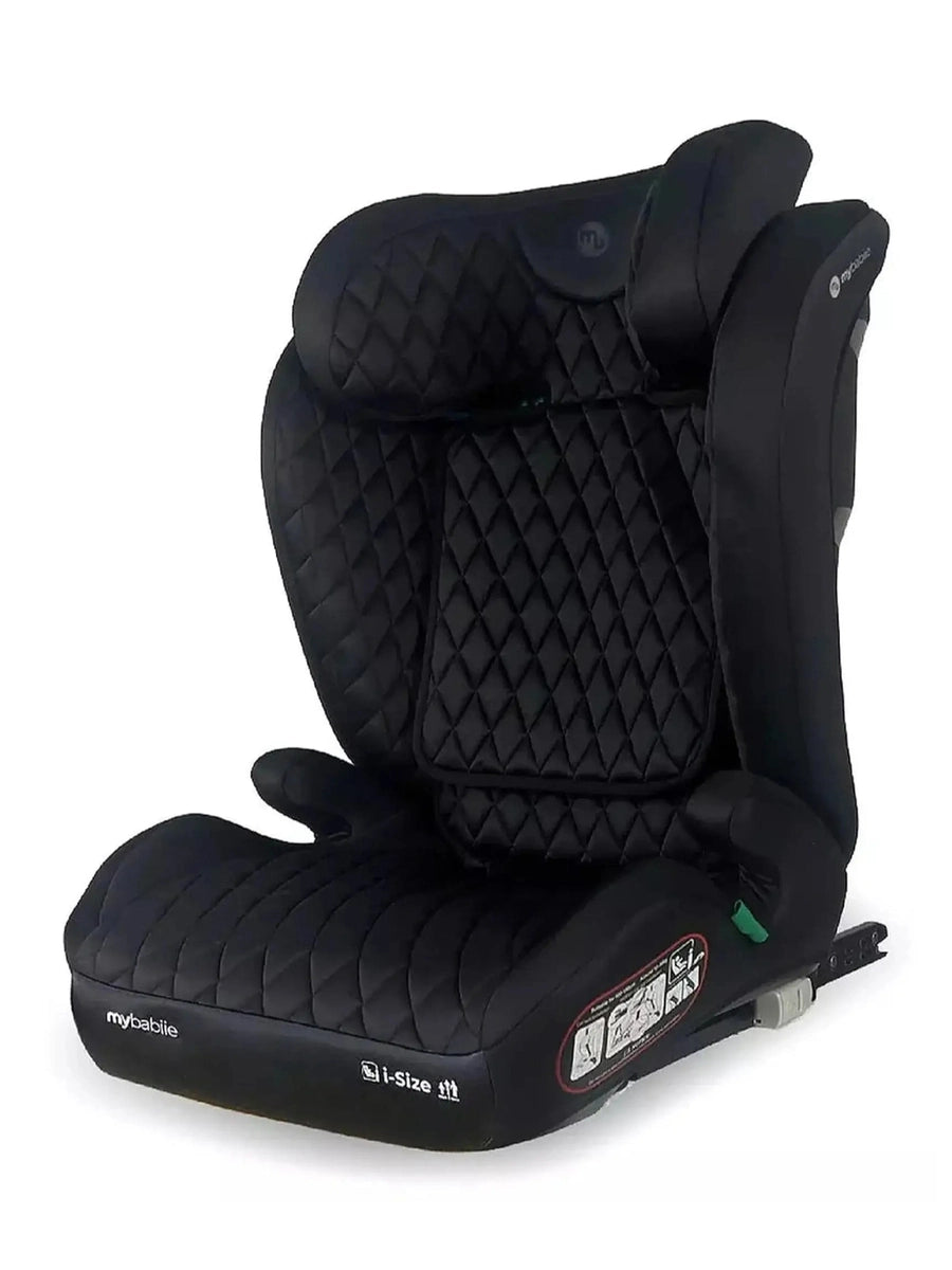 My Babiie i-Size Car Seat 100–150cm | Isofix | From 4 to 12 Years | Quilted Black My Babiie Mama's Joy