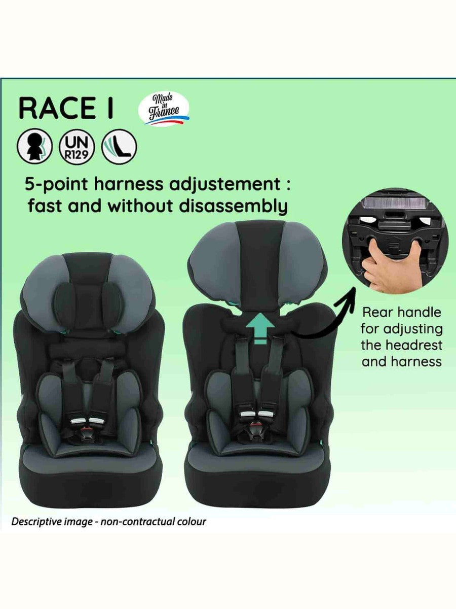 Nania Race I Car Seat I-size High Back Booster 76-140Cm Cat Skate Nania Mama's Joy