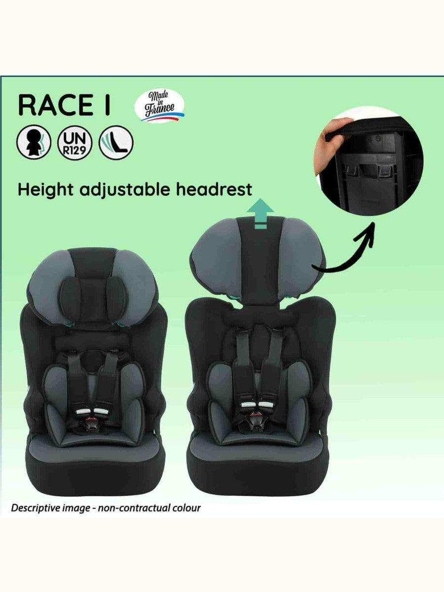 Nania Race I Car Seat I-size High Back Booster 76-140Cm Cat Skate Nania Mama's Joy