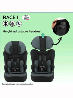 Nania Race I Car Seat I-size High Back Booster 76-140Cm Cat Skate Nania Mama's Joy