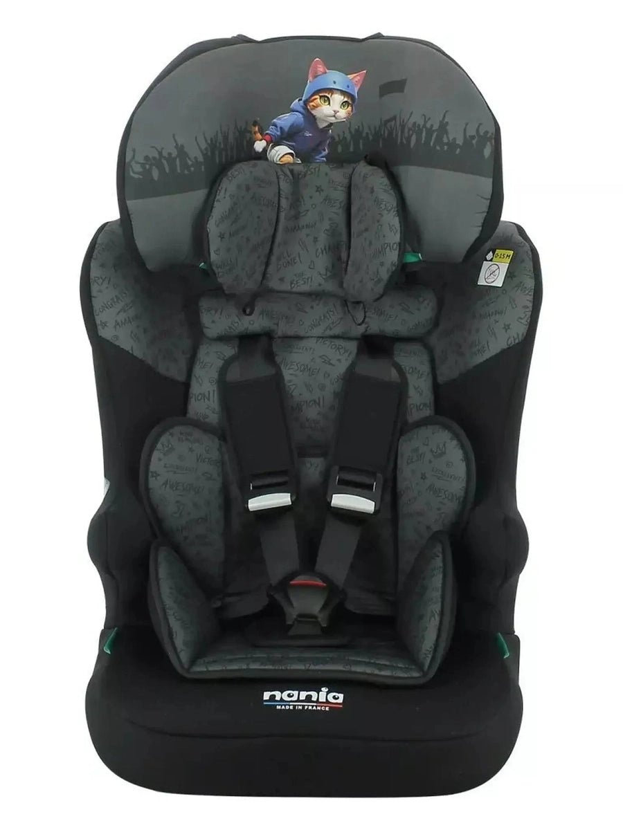 Nania Race I Car Seat I-size High Back Booster 76-140Cm Cat Skate Nania Mama's Joy