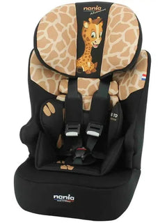 Nania Race I Car Seat I-size High Back Booster 76-140Cm Giraffe Nania Mama's Joy