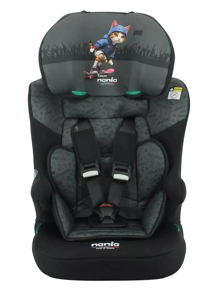 Nania Race I Car Seat I-size High Back Booster 76-140Cm Cat Skate Nania Mama's Joy