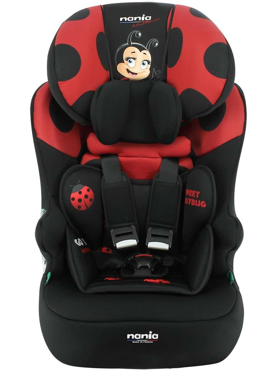 Nania Race I Car Seat I-size High Back Booster 76-140Cm Ladybird Nania Mama's Joy