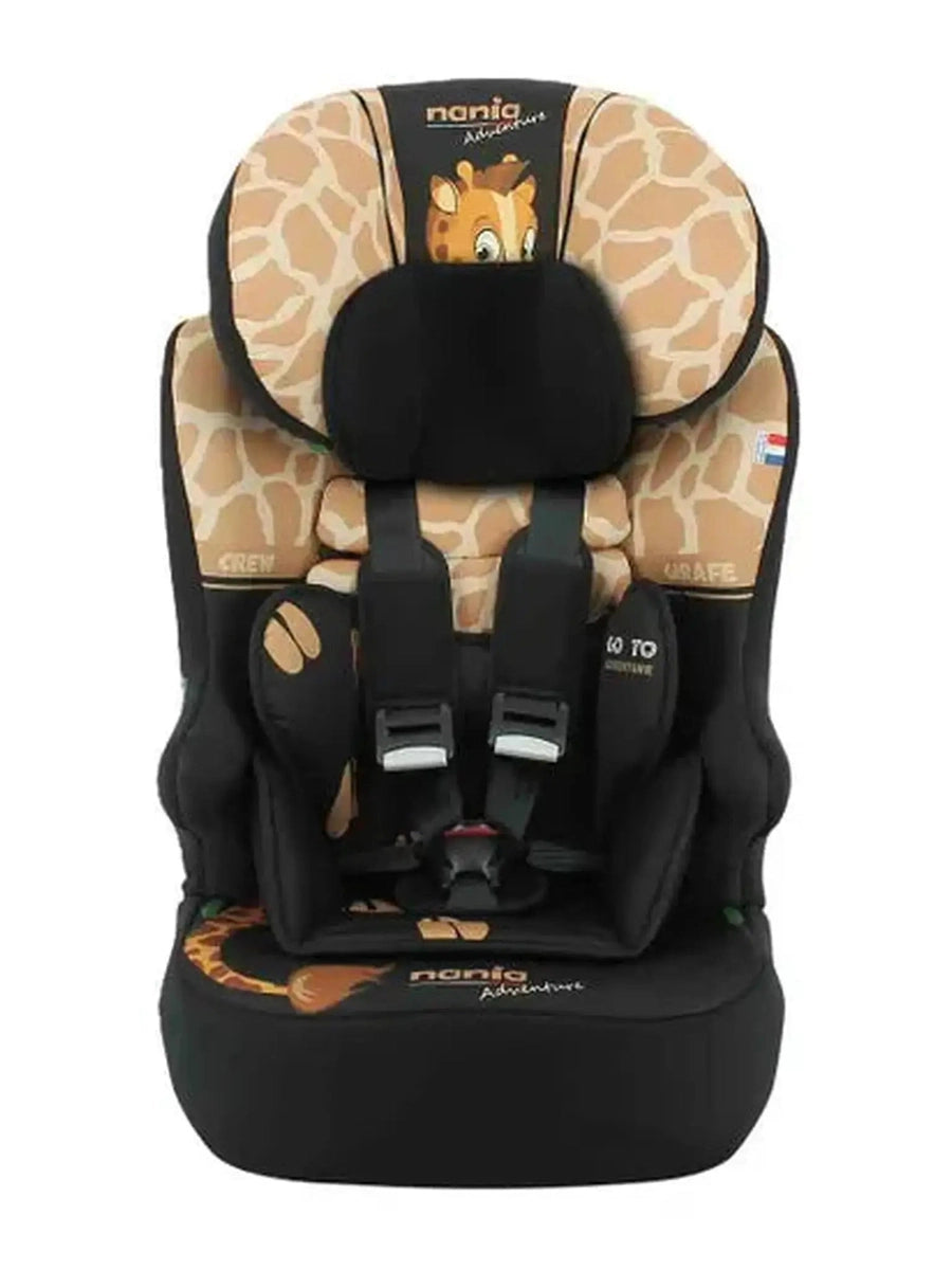 Nania Race I Car Seat I-size High Back Booster 76-140Cm Giraffe Nania Mama's Joy