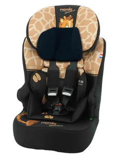 Nania Race I Car Seat I-size High Back Booster 76-140Cm Giraffe Nania Mama's Joy